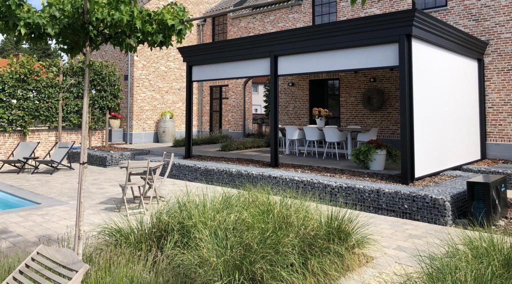 Landelijke tuinkamer met screens