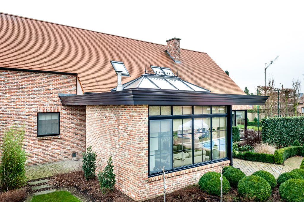 Veranda met lichtkoepel
